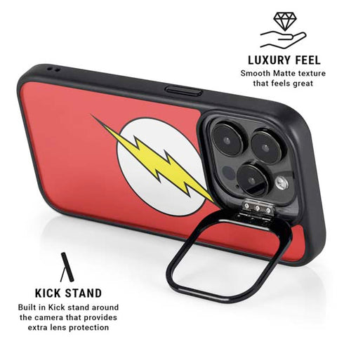 DC Comics The Flash Original Emblem iPhone 16 Pro Kickstand Case